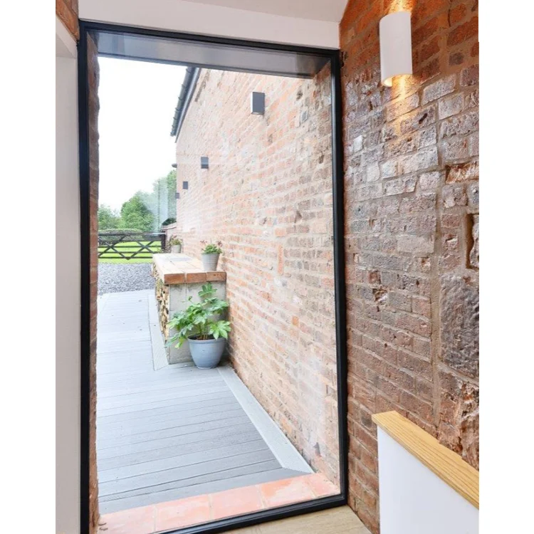 Large View Aluminium Alloy Frame Panoramic Floor To Ceiling Windows Double Glazed Aluminum Frame Large Fixed Glass Window