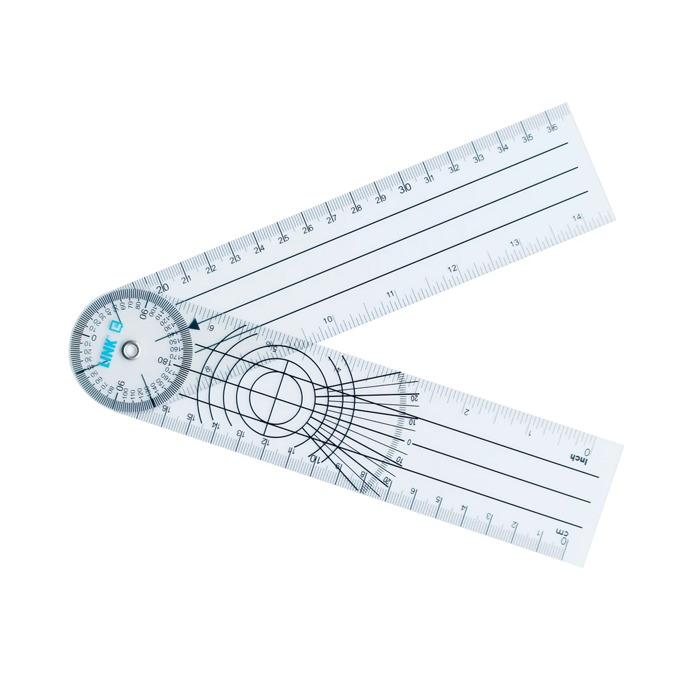 Rotating Goniometer Protractor Medical Orthopedics Bone Plastic Pvc Pain Ruler With Goniometer