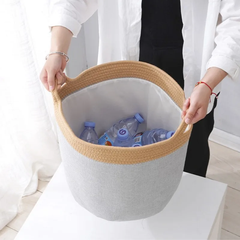 Hot sale New Super Large Laundry Basket Round Dirty Clothes Toys Folding Bucket Anti-dust Big Storage Barrel
