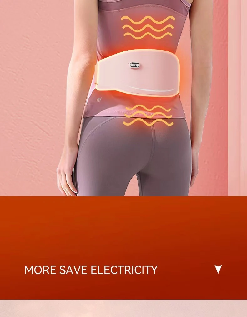 Electric Vibration Massage Graphene Heating Warm Palace Heated Belt Period Pain Relief Menstrual Cramps Portable Heating Pad