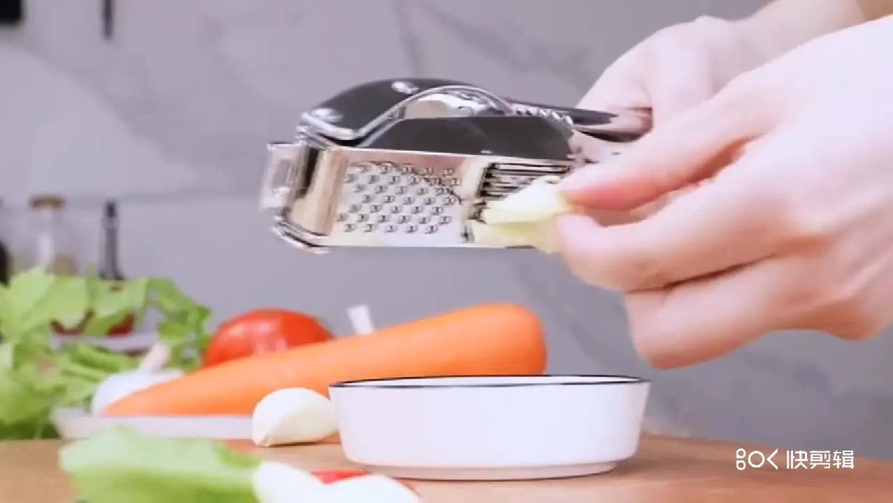 Лидер продаж на Amazon 2 в 1 ручная измельчитель чеснока из нержавеющей стали и алюминиевого сплава домашние кухонные