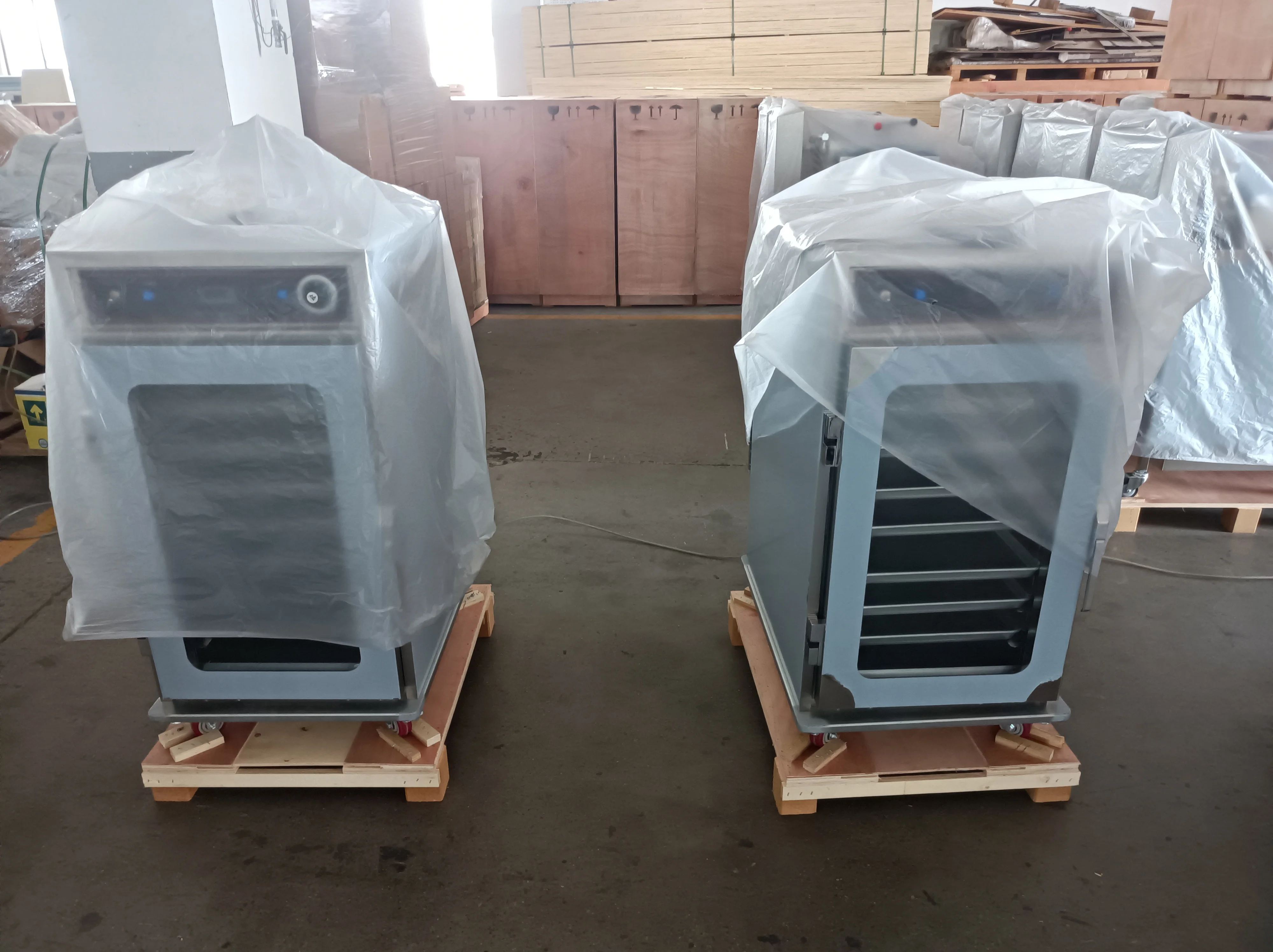 Smart Stainless Steel and Glass Food Warmer Display Machine 220V Warming Showcase with Metal Holding Equipment