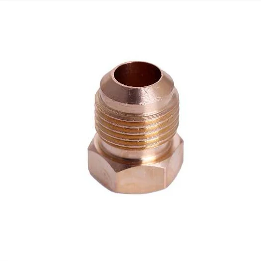 
ISO9001 refrigeration carrier air conditioner parts with cnc machining brass connector nut fitting 