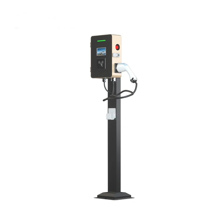 
Dual Charger Wallbox 2 * 7kw Cable Free EV Charging Pile 