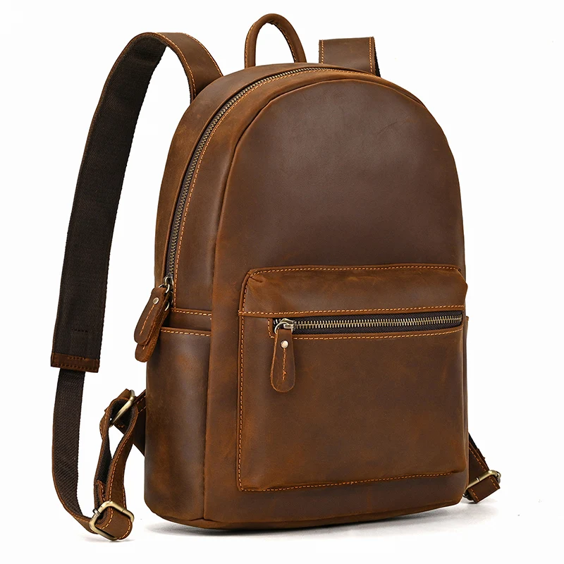 custom fashion luxury mini unisex high school backpack travel bag men genuine leather backpack