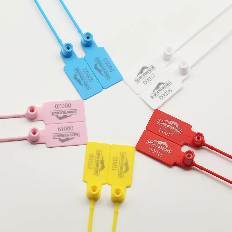 Hot Sale Plastic Security Seal For Container With Logo Barcode Serial Number