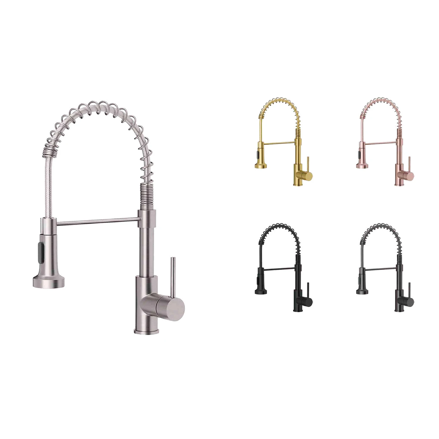 360 Degree Swivel Spout Pull Down Flexible Spray universal sink faucet Kitchen Taps Single Mixer Faucet