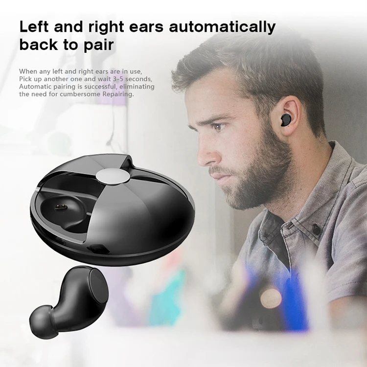  Трендовые Новые водонепроницаемые спортивные наушники-вкладыши Handfree Bluetooth настоящие стерео наушники с шумоподавлением TWS