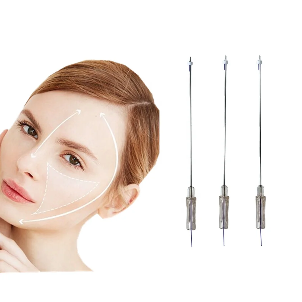 Buy Suture pdo thread lift 360 Cog 19g100mm 4D L blunt for Cheek Breast Buttock Lifting