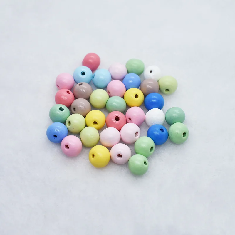 Фабричный поставщик, домашний декор, экологичные натуральные деревянные бусины оптом