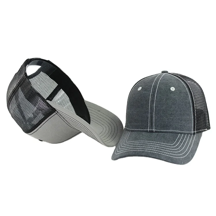 OEM Sublimation 6 Panels 3D Embroidery Baseball Cap Mesh Custom Printing Trucker Hat Caps