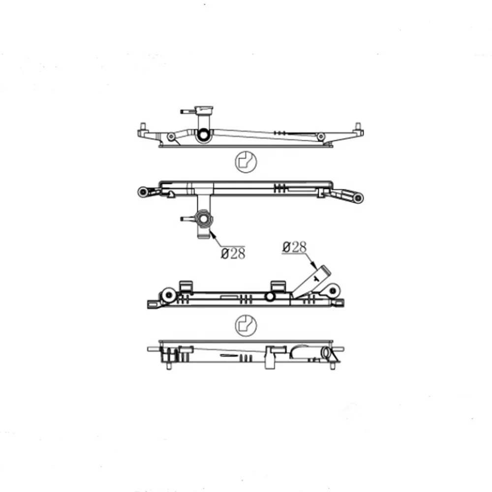PA66 GF30 radiator water tank  for datsun 521