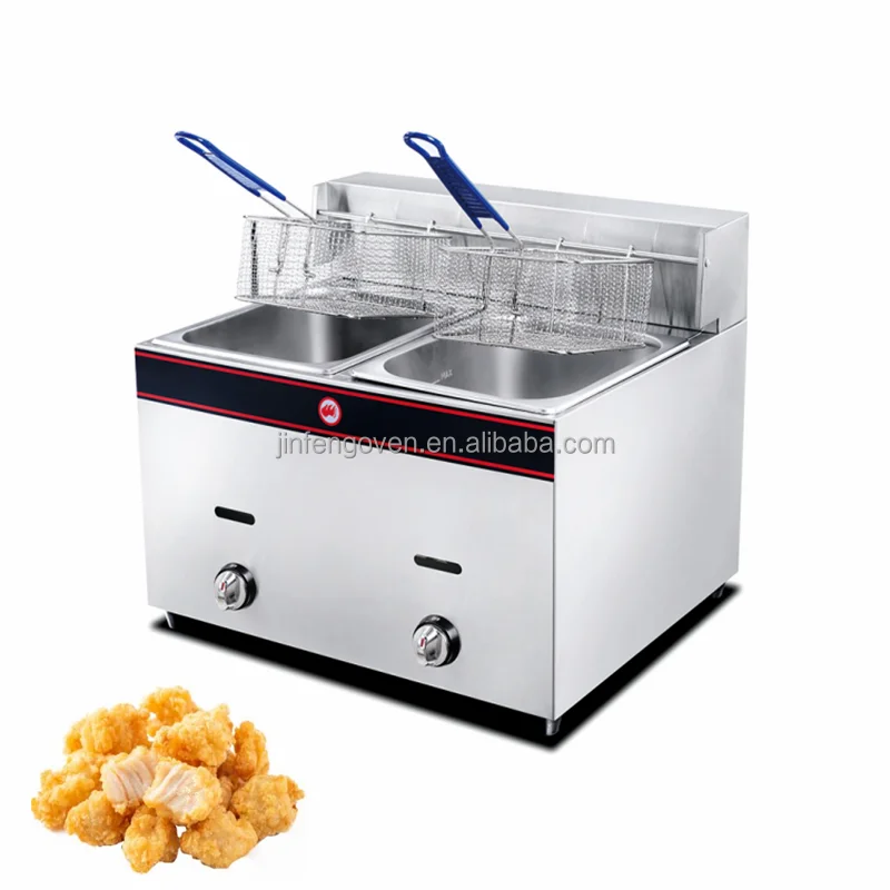 1 tank double tank commercial deep fryer, electric deep fryers , potato chips kfc chicken deep fryer gas