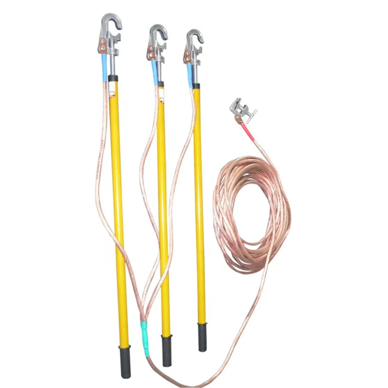 0.4KV Portable grounding set with earthing wire and clamp