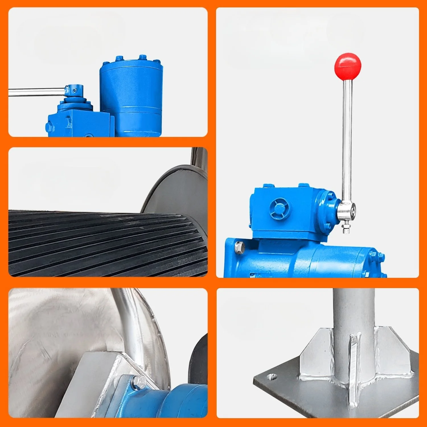 Factory production in China 12v24v Fishing Boat 304 Stainless Steel Net Drawing Machine Winch Small Winch