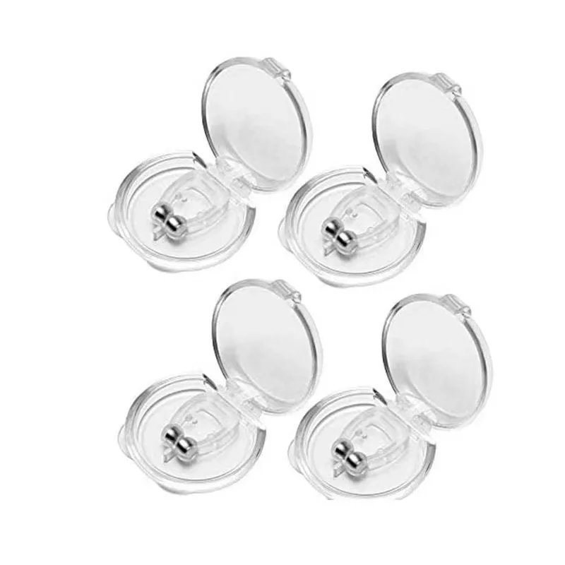 Private Label Protection Night Equipment Silicone Magnetic Anti Snoring Nose Clip for Breathing