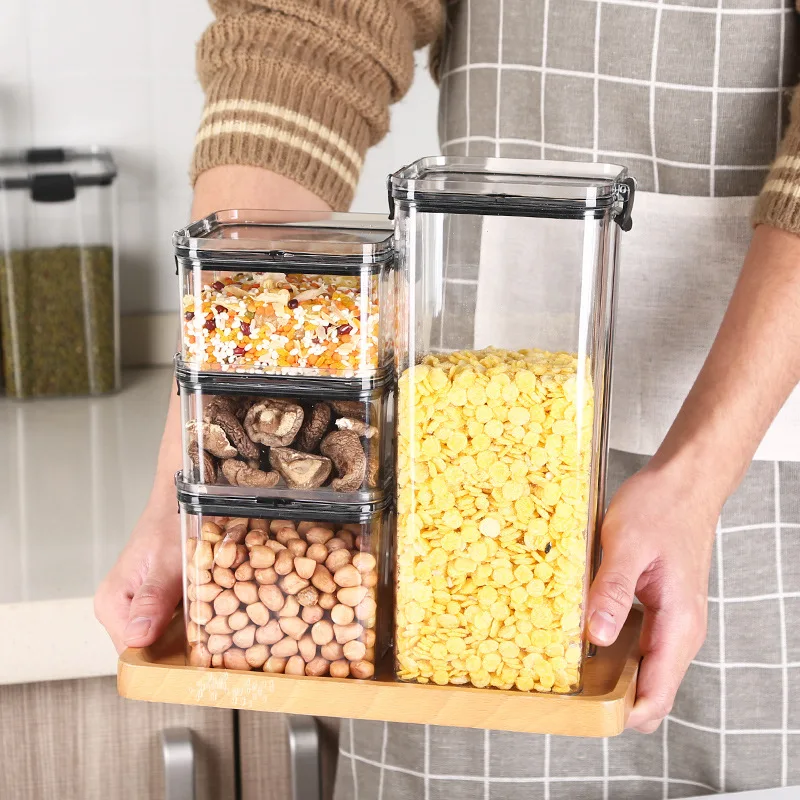 High Quality Transparent And Large Capacity Grain Storage Box Airtight Food Storage Container
