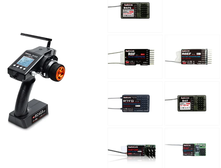 RadioLink RC4GS V3 RC 400 meters control distance Gyro integrated receiver FPV head tracked tanks crawlers surface transmitter