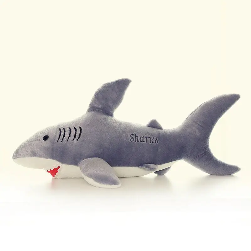 New Design Creative Shark Stuffed Animals Soft Toy Pillows Cute Bedroom Sofa Decorated Shark Plush Toy