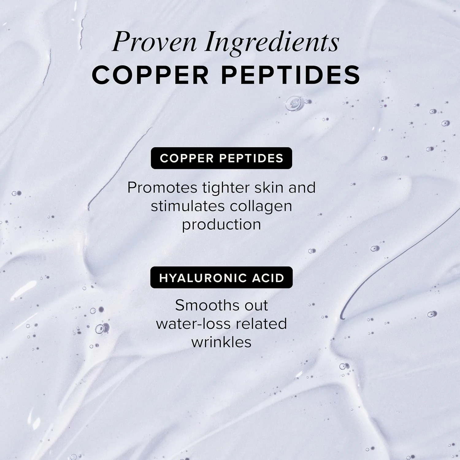 OEM Korean Collagen Boosting Hyaluronic Acid Moisturizing Wrinkle Care Blue Copper Peptide Face Serum