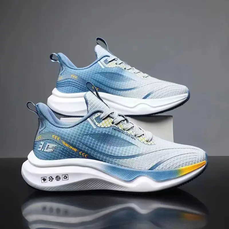 2024 Ultra light rebound jelly shaped rubber bottom Custom Logo Unisex Anti slip breathable men sneaker women running shoes