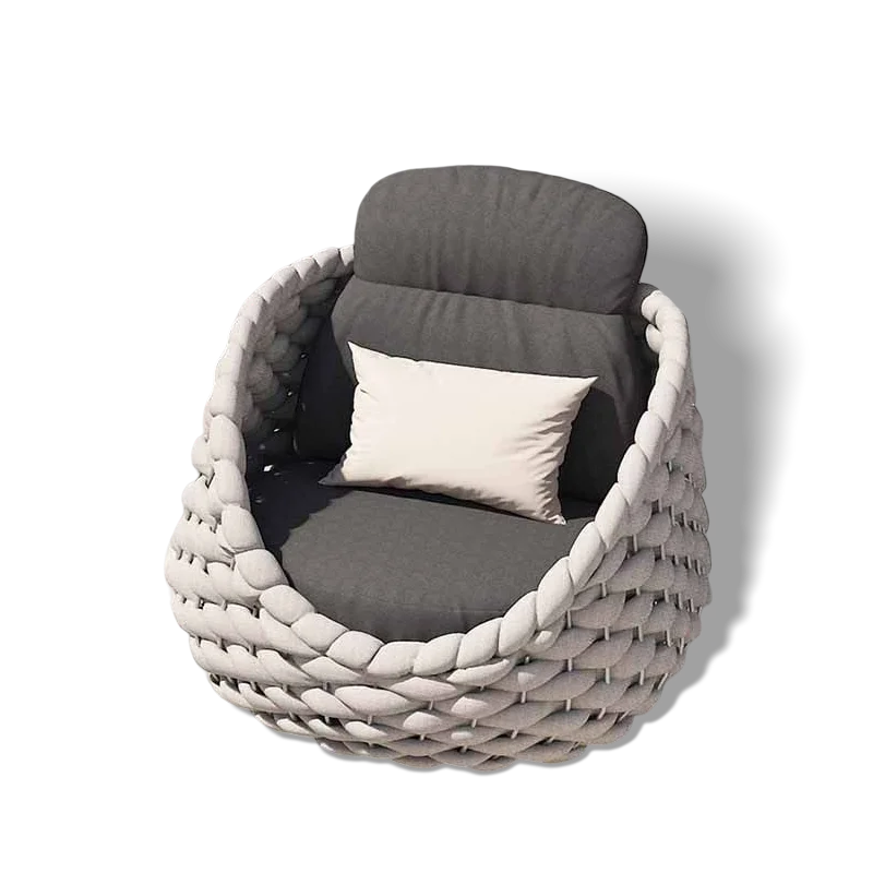 Factory Outlet High Quality Garden Furniture Garden Sets Sofa Rope Outdoor Furniture Lounge Chair