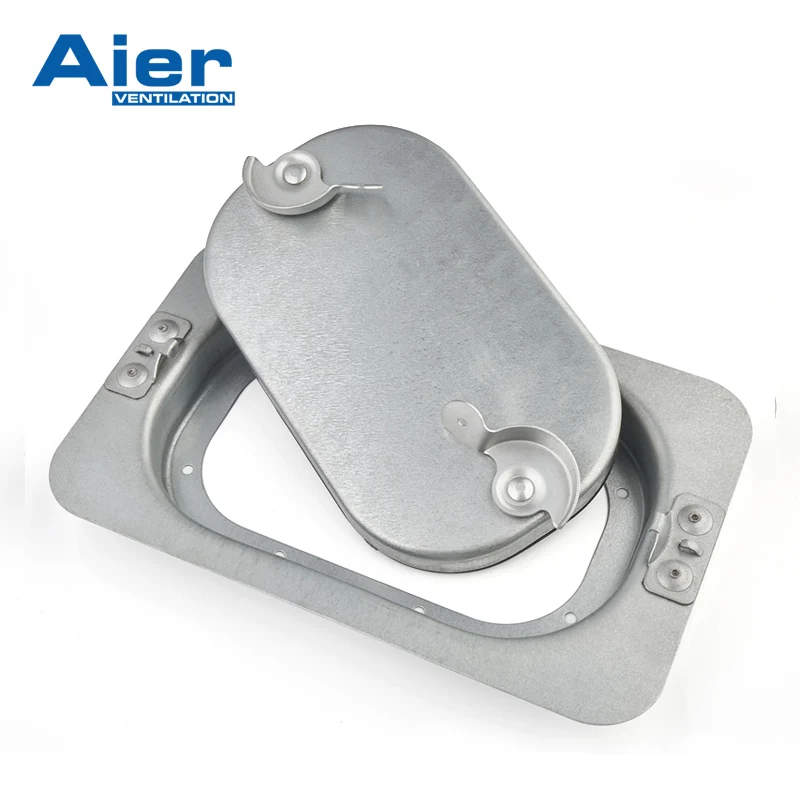 HVAC System Low Leakage PUR rubber gasket Flat Rectangular Duct Access Door