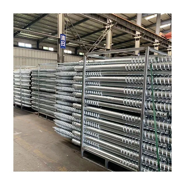 60mm / 76mm / 89 mm / Customized pipe diameter Q235 carbon steel helical pile foundation