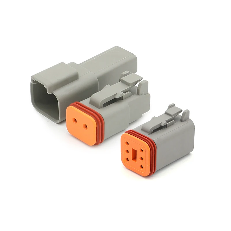 Custom Deutsch DTM 2 3 4 6 8 12Pin Automotive Waterproof  Connector Female Male Wiring Assembly