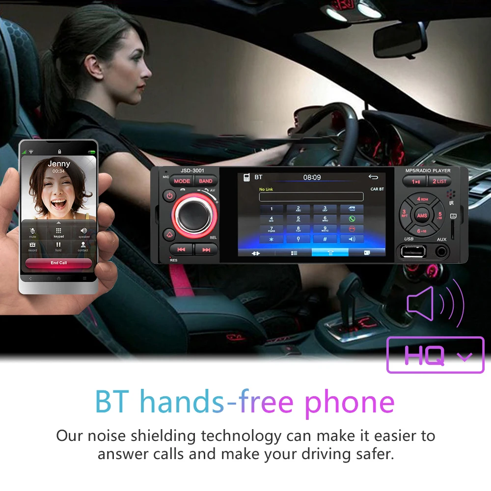 auto multimedia recorder mp5 player system car video with camera