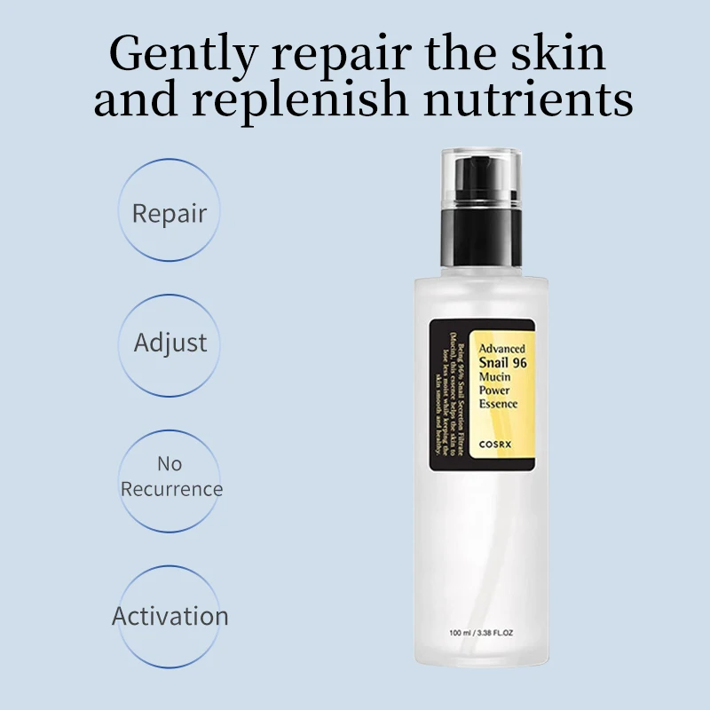 Oem/Odm Advanced Snail 96 Hydrating Collagen Skin Care Korean Mucin Power Beauty Whitening Vc Repairing Serum For Face