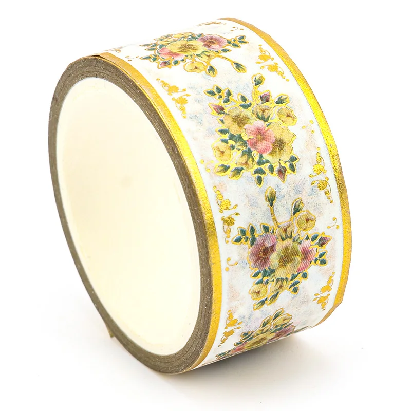 Vograce Wholesale DIY Washi Tape Stickers Custom Mini Stamp Self Cute Paper Adhesives Washi Tape