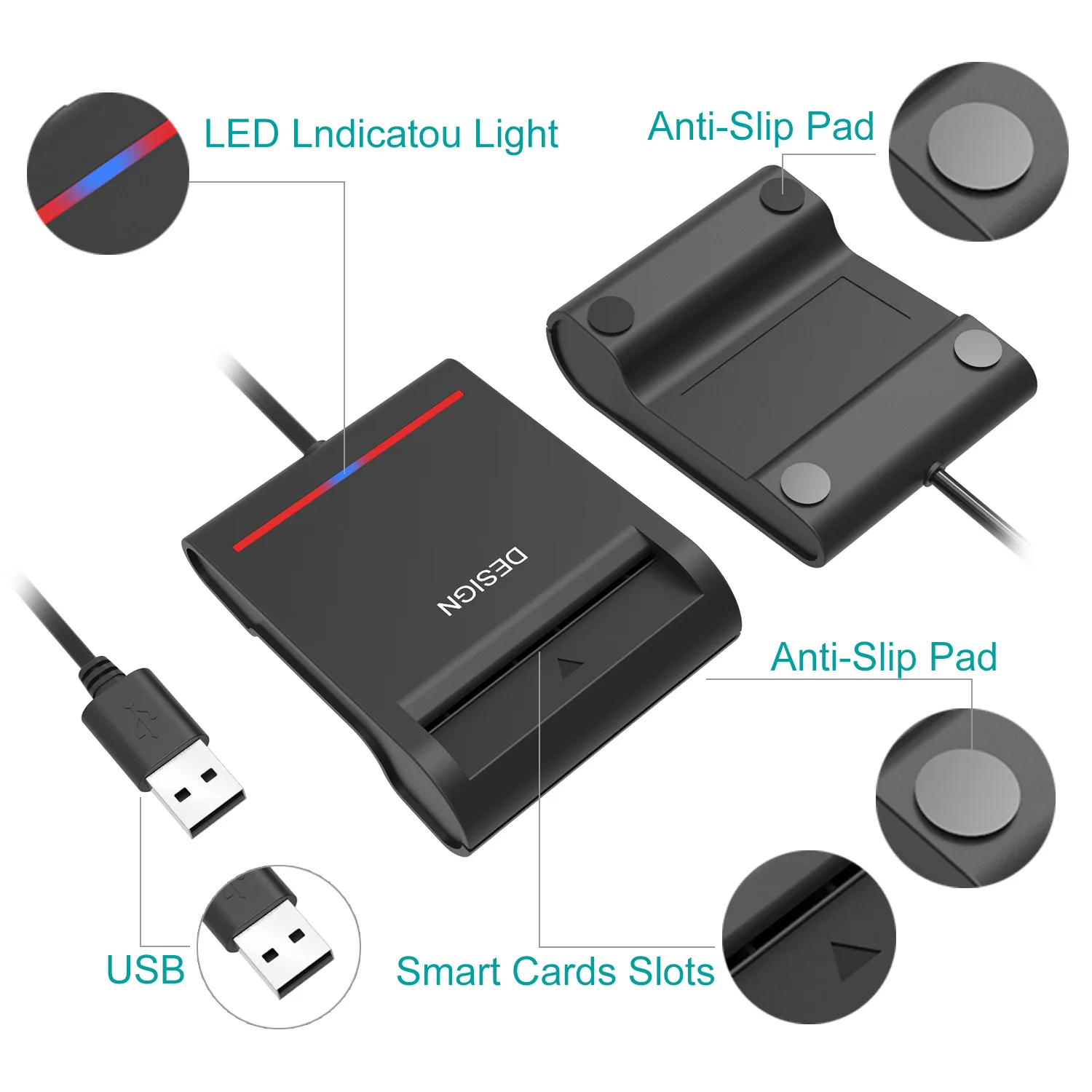 Новый продукт smart usb магнитный чип считыватель кредитных
