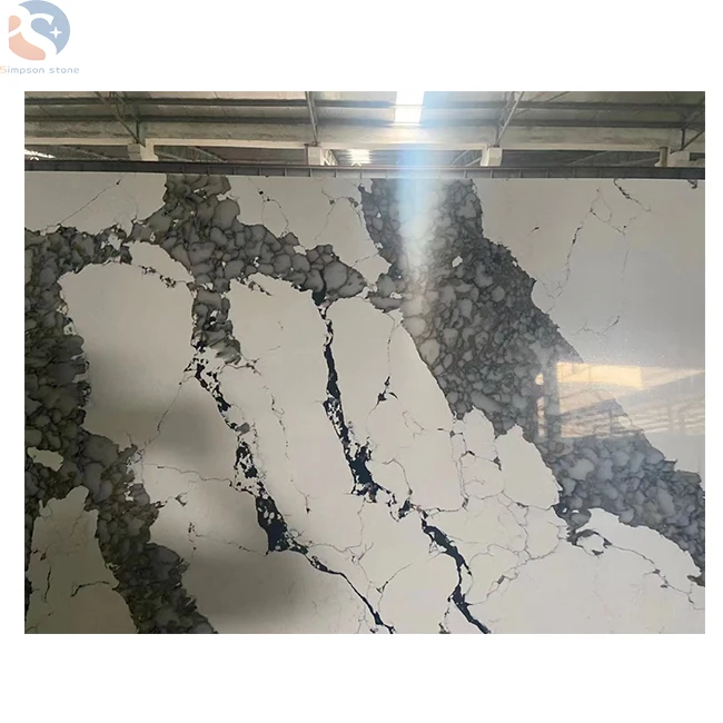 Top Quality Factory Price Kitchen Countertop Big Slab Calacatta Greek Quartz Tiles for Countertops Kitchen quartzite table top