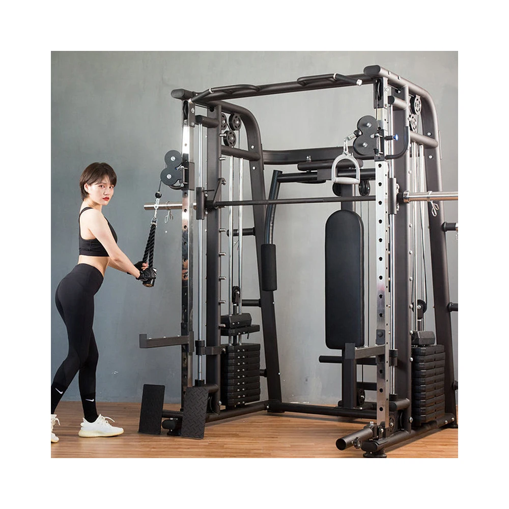 Gym Equipment Home Fitness Multi-function Squat Rack Power Rack Smith Machine