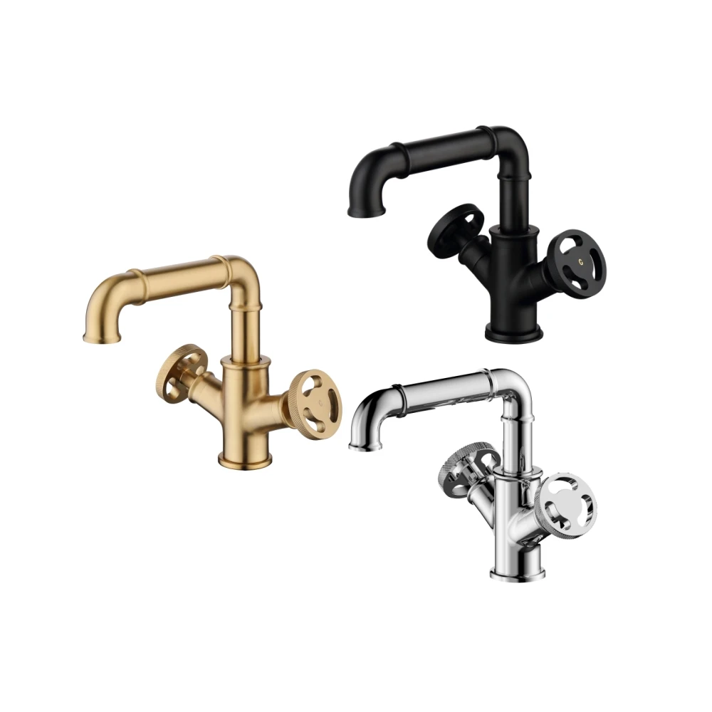 WT-B05 2023 New Design Brass Bathroom Sink Wash Basin Mixers Faucets Taps