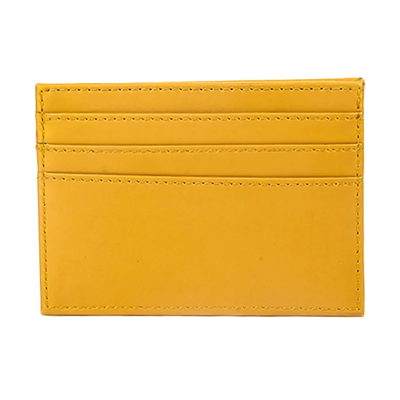 Promotions Custom Coin Purse Front Pocket Unisex Slim Credit Card Case Holder ID Business Mens Womens Pu Leather Thin Wallet