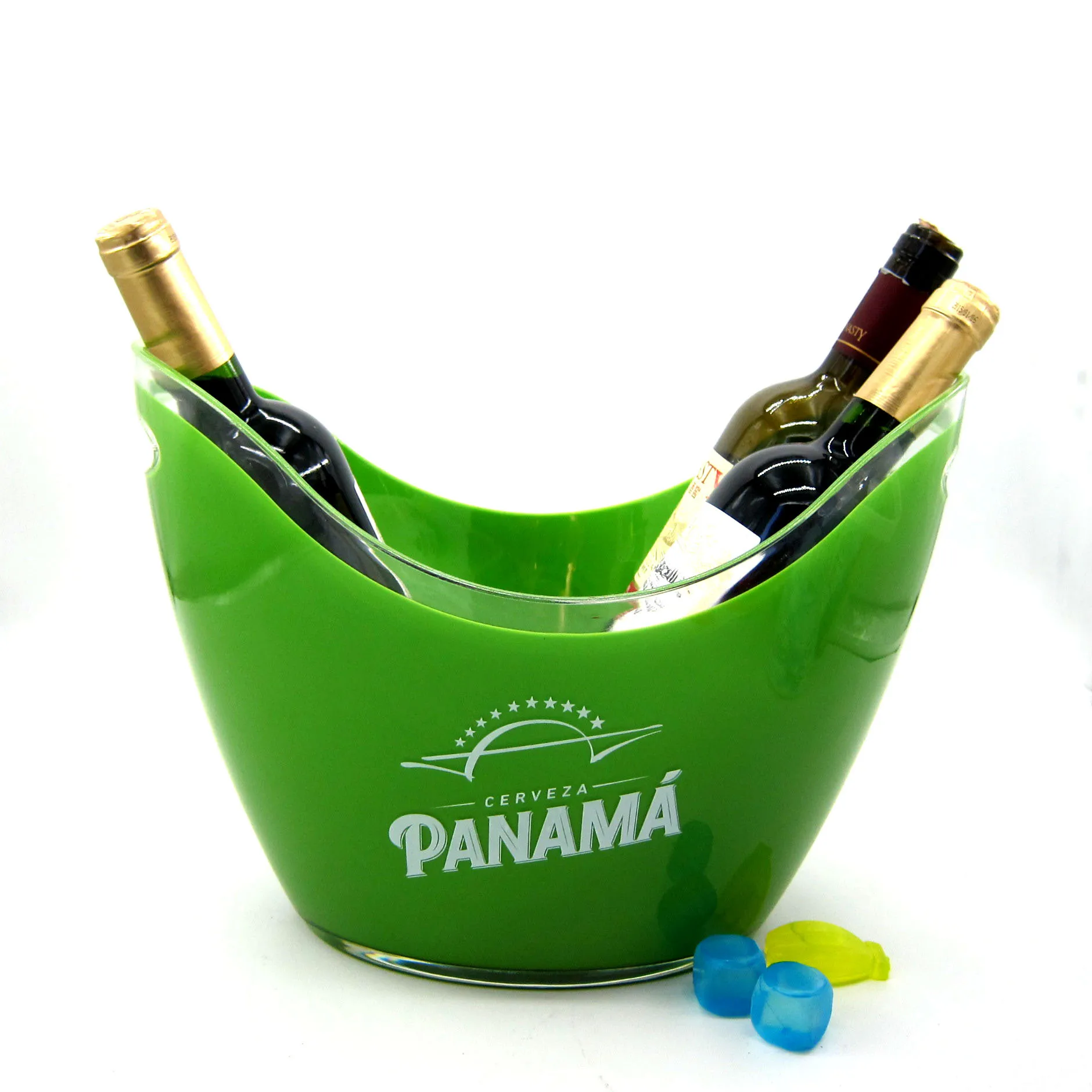 3.5L  4L 8L 12L New Design Wholesale Multiple Colors Cooler Customized Acrylic Beer Plastic Ice Bucket