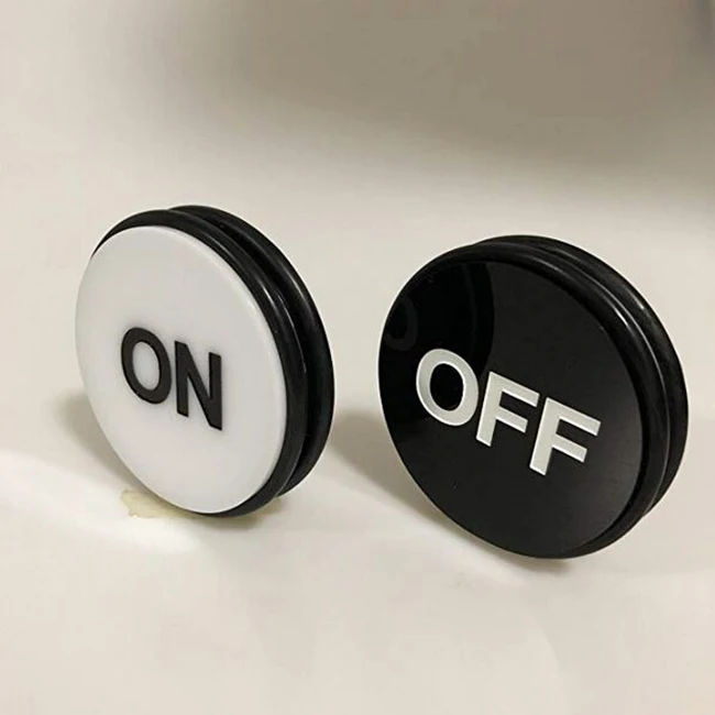 Double-Sided Casino Grade ON/Off Craps Dealer Puck , 3 Inch Diameter