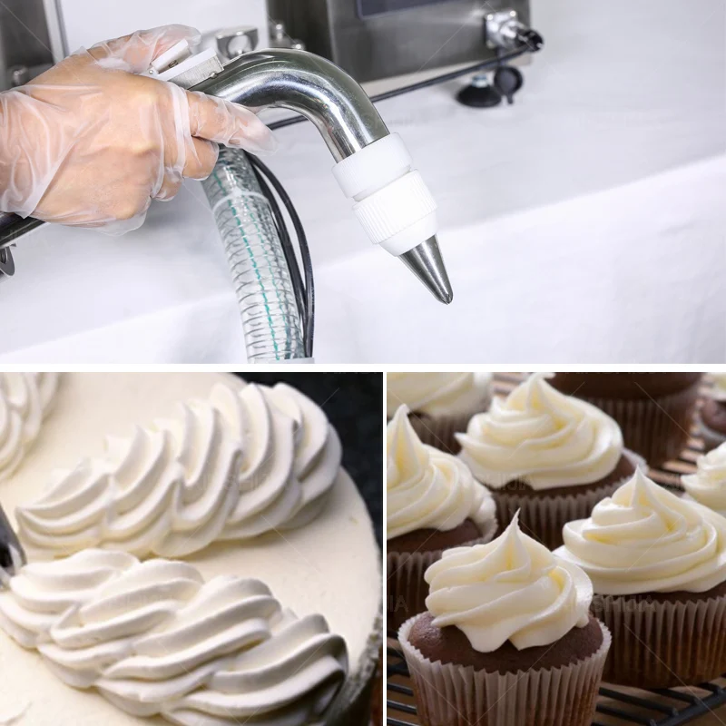 Automatic cookies croissant cupcake cake depositor icing decorating frosting machine