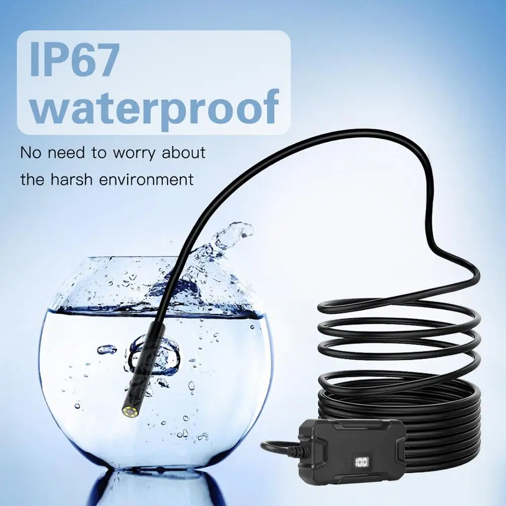 Y13 1080p HD wifi endoscope camera handheld 5.5mm lens with LED light endoscope auto focus borescope wireless inspectione camera