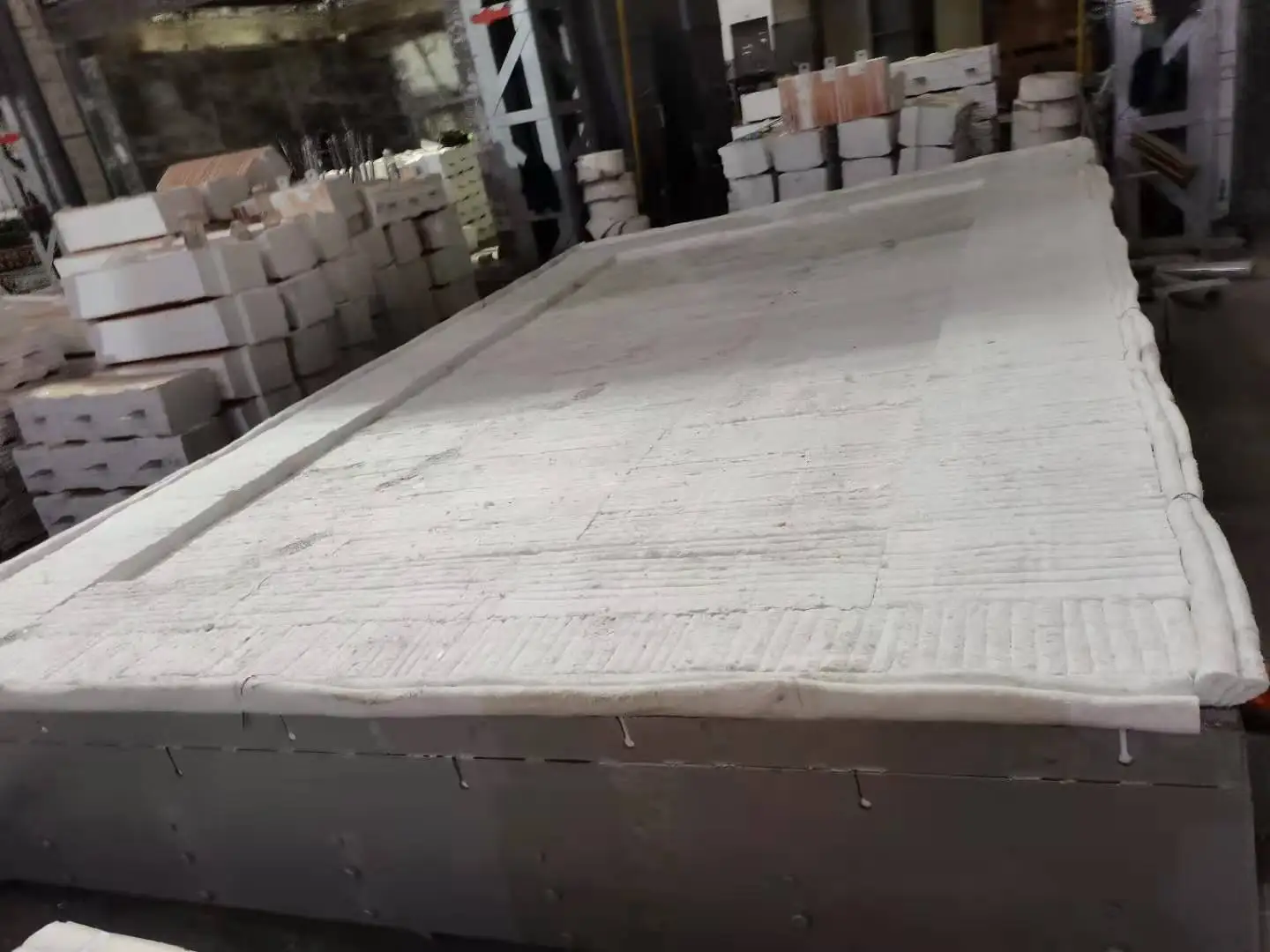 
Fireproof ceramic fiber block aluminum silicate fiber folding module 