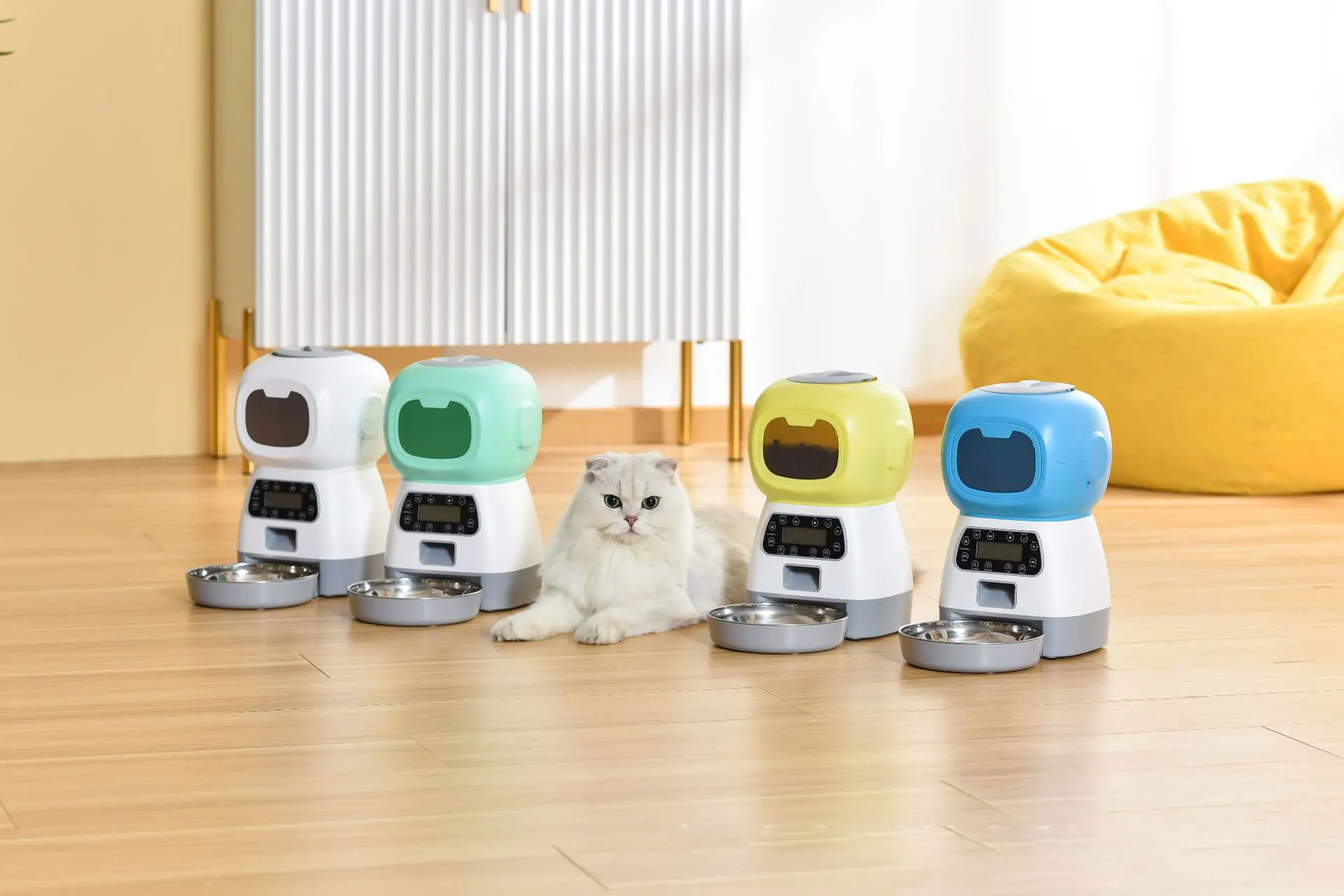 JOYPET Large Capacity Automatic Video Timed Food WiFi Remote Control Dispenser Dog Cat Food Container Cat Feeder Pet Feeder
