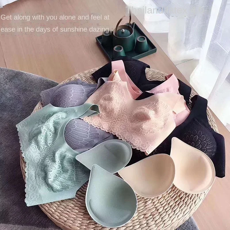 Women sexy Bra Women Push Up High Elastic Soft Seamless Lace Bra