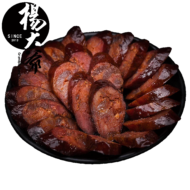 Пряная колбаса Yang Da Ye 500 г Sichuan местная колбасная ферма Домашняя с копченым беконом из