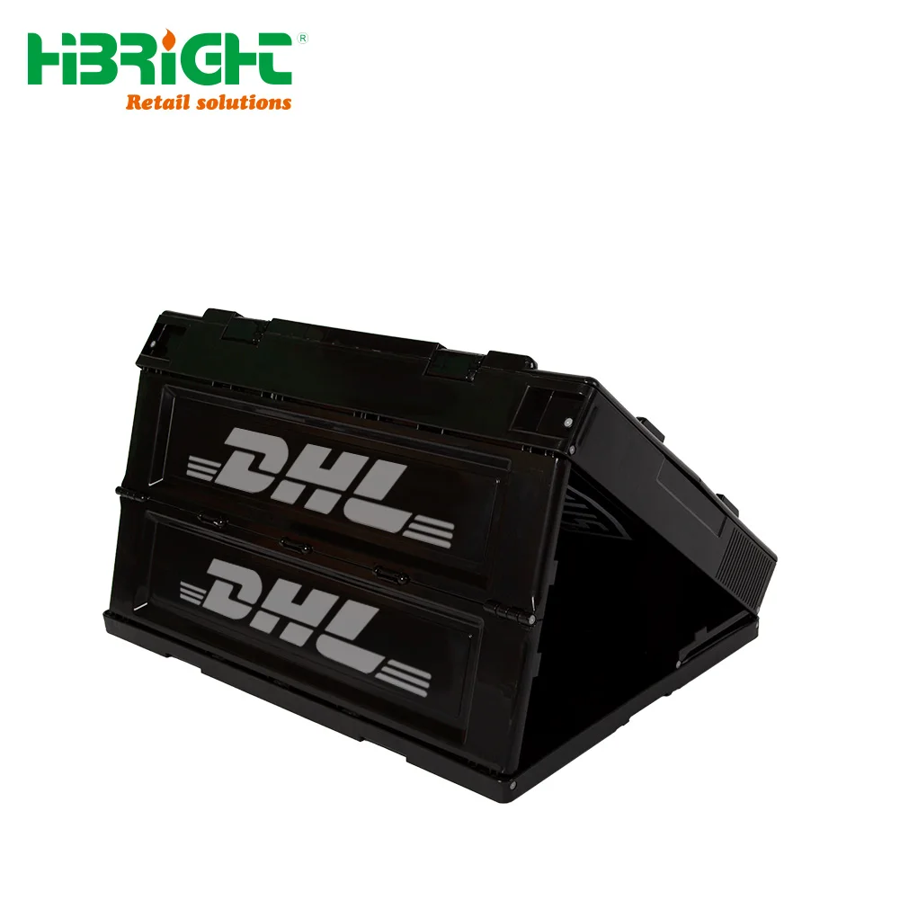 Home storage shop organization transportation Multipurpose plastic Foldable Storage Crate Storage Box