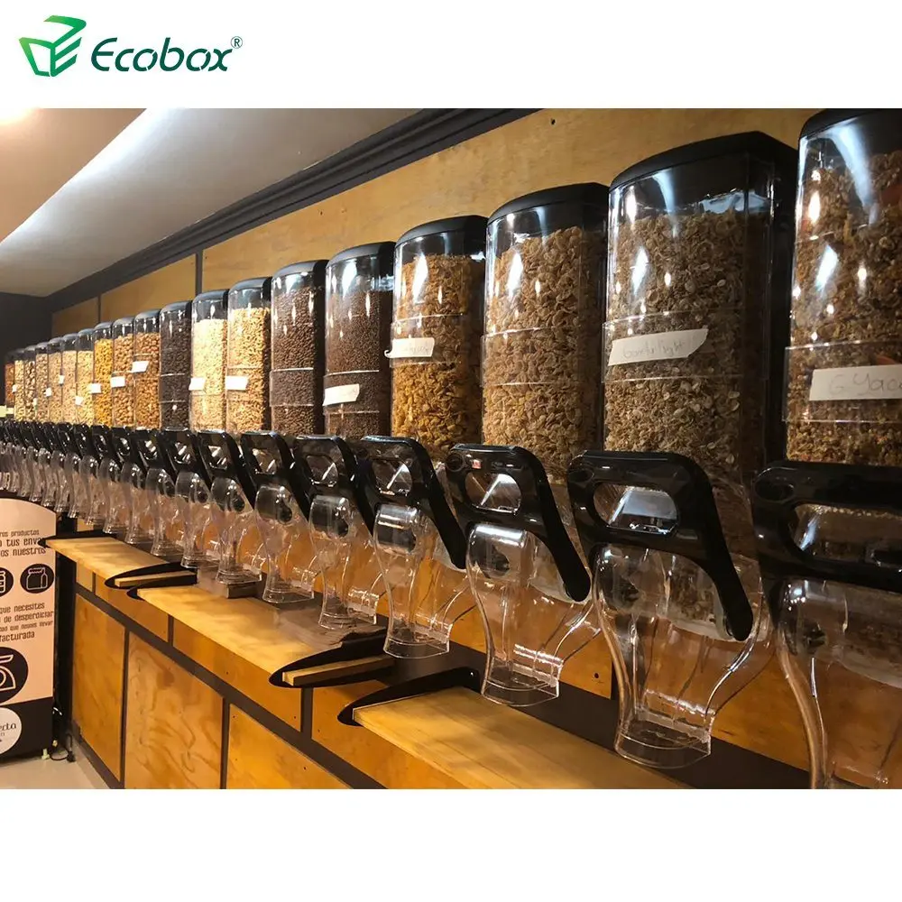 
Food Wholesale Store Gondola Supermarket Gravity Bulk Dispenser For Nut Coffee Bean Cereal Food Sale 