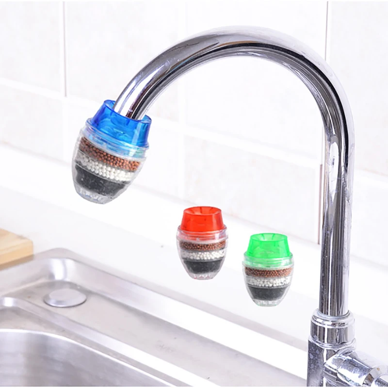 5 Layers Activated Carbon Filtration Water Purifier Filter Kitchen Mini Faucet Tap Water Purifier