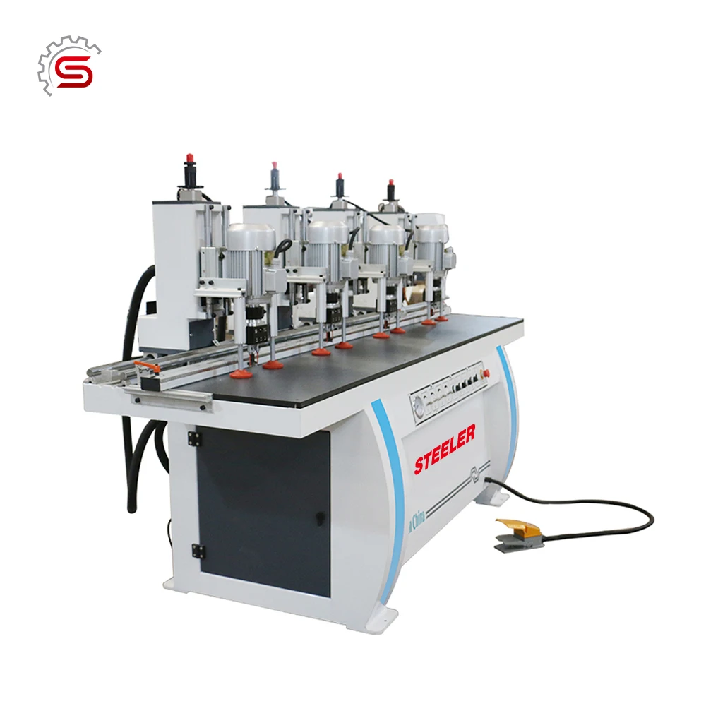 woodworking four rows wood drilling machine boring machine  for door kitchen cabinets