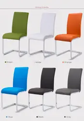 Factory wholesale custom dining table PU artificial leather bow dining chair